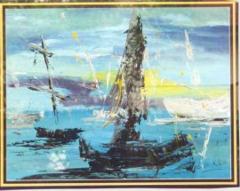 Le grand bleu (dim 70*85cm)