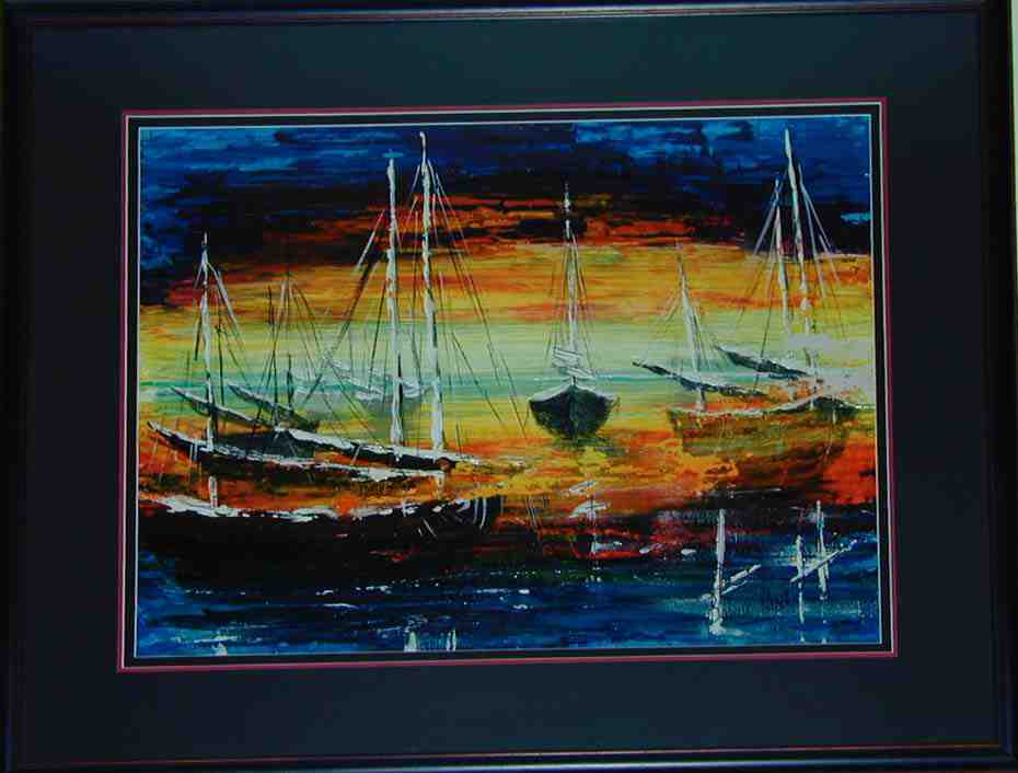 La flotte Dim:(73*88cm)