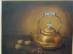La bouilloire (dim toile 30*40cm).