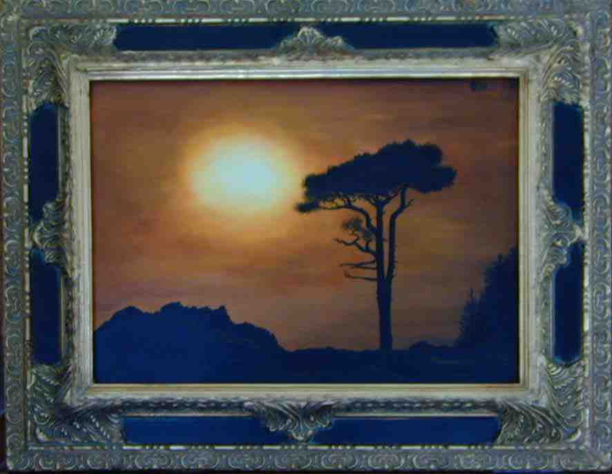 Coucher de soleil Dim de la toile(30*40cm)